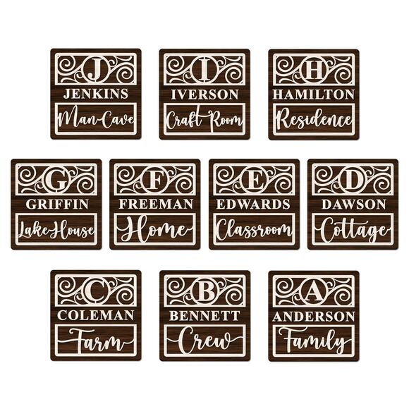 The Everything SQUARE Wood Sign 19 Sign Options 127 Different Changeable Icons - Picture 4 of 10